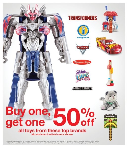 Transformers News: Buy One Get One 50% Off on Toys at Target US Until 11/22