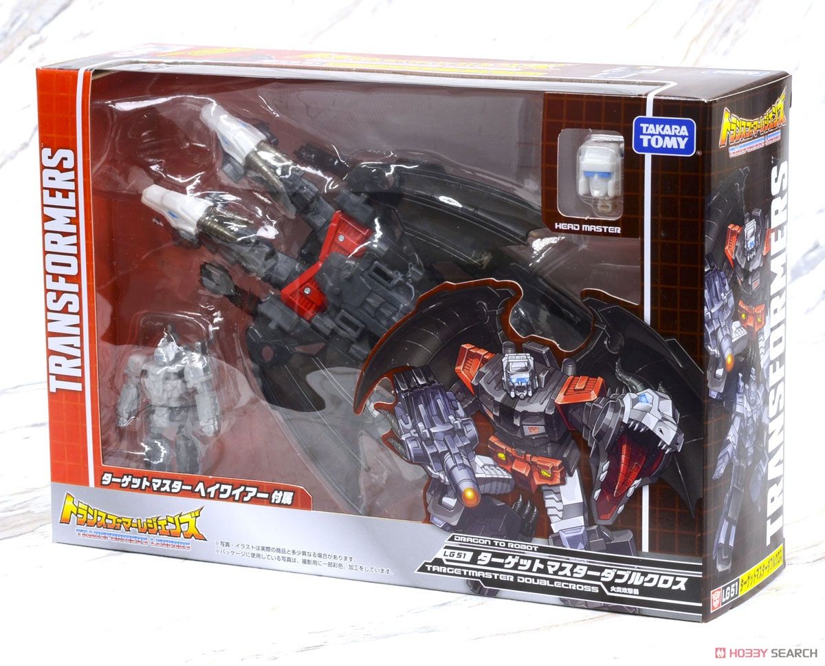 Transformers News: Stock Images for Takara Tomy Transformers Legends LG50 Sixshot, LG51 Doublecross, LG52 Misfire, LG5