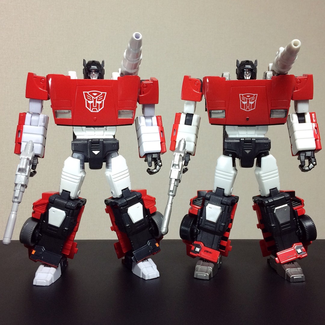 Transformers News: Comparison Images of Takara Tomy Transformers Masterpiece MP-12+ Lambor / Sideswipe