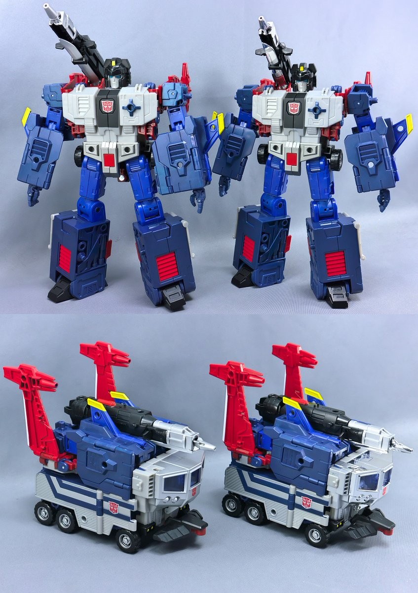 Transformers News: Best Comparison Images Yet for Takara Transformers LG-EX God Ginrai and In Hand Images of Cab and Mi