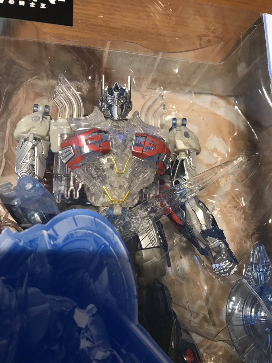 Transformers News: In-Hand Images of Takara Tomy Transformers The Last Knight TLK Clear Edition Optimus Prime
