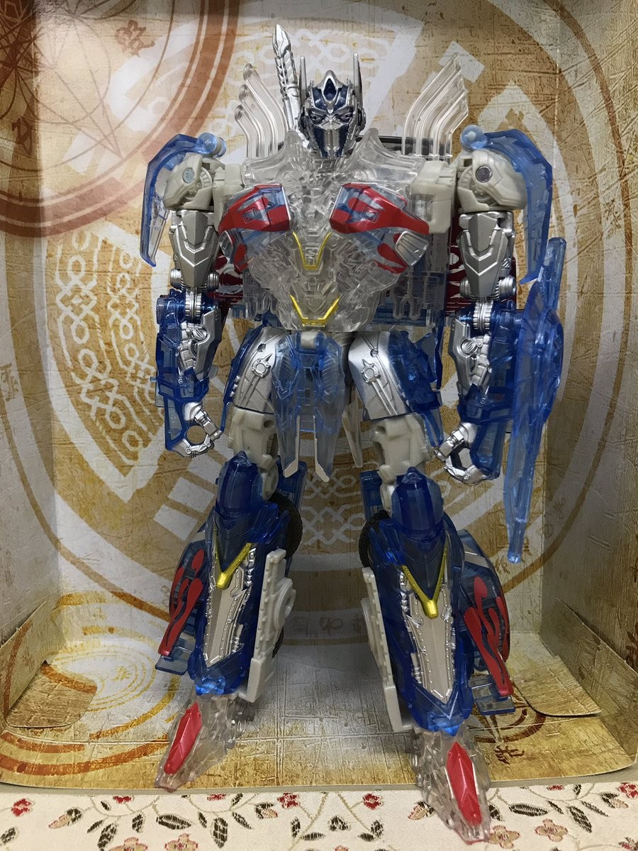 Transformers News: In-Hand Images of Takara Tomy Transformers The Last Knight TLK Clear Edition Optimus Prime