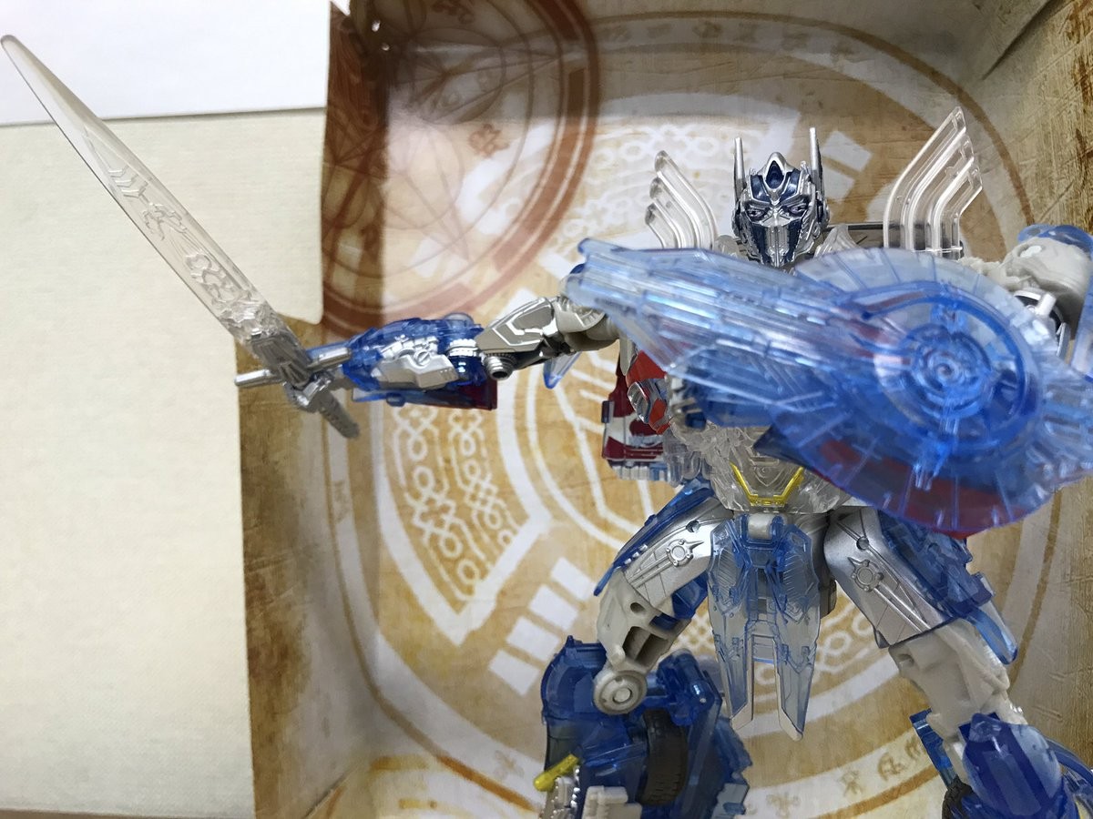 Transformers News: In-Hand Images of Takara Tomy Transformers The Last Knight TLK Clear Edition Optimus Prime