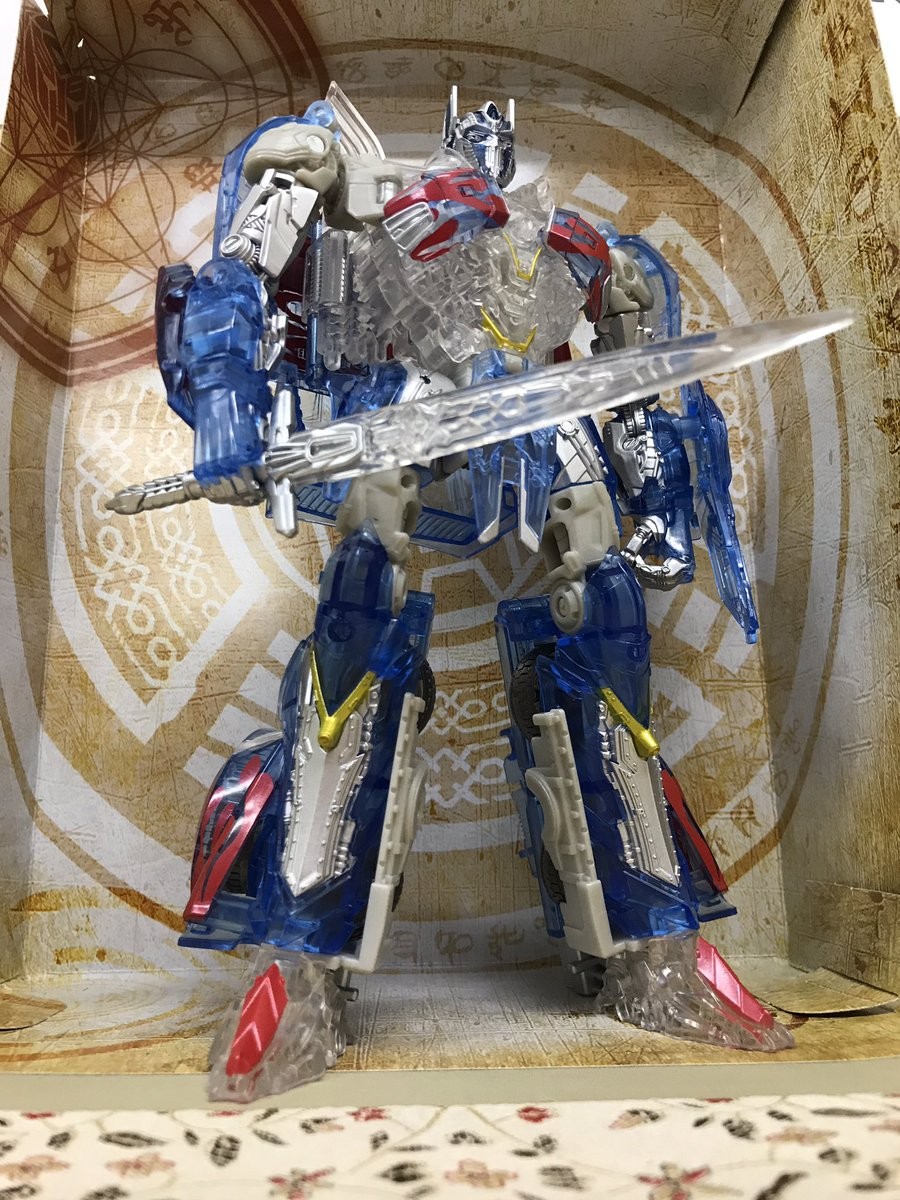 Transformers News: In-Hand Images of Takara Tomy Transformers The Last Knight TLK Clear Edition Optimus Prime