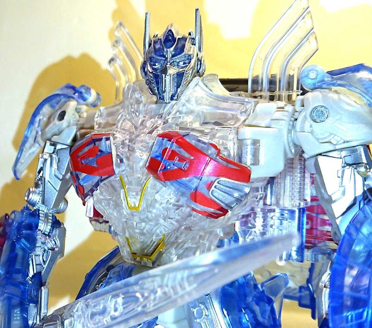 Transformers News: In-Hand Images of Takara Tomy Transformers The Last Knight TLK Clear Edition Optimus Prime