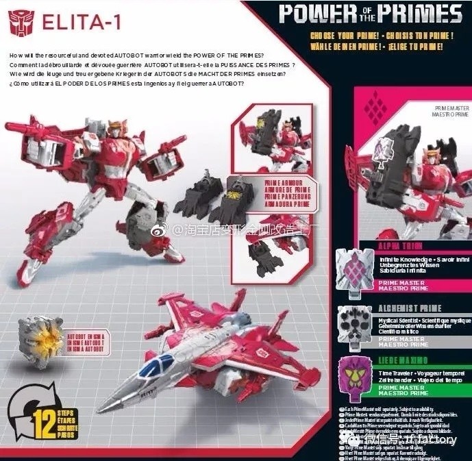 Transformers News: Packaging and Bios for Transformers Power of the Primes Inferno, Elita-1, Hun-Gurr, Moonracer.. and