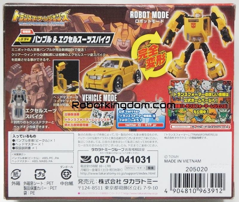 Transformers News: In-Package Images of Takara Tomy Transformers Legends Bumblebee, Slugslinger, Perceptor, Octane