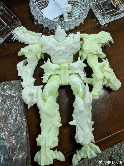 Transformers News: White Prototype Image of Transformers Studio Series Grimlock