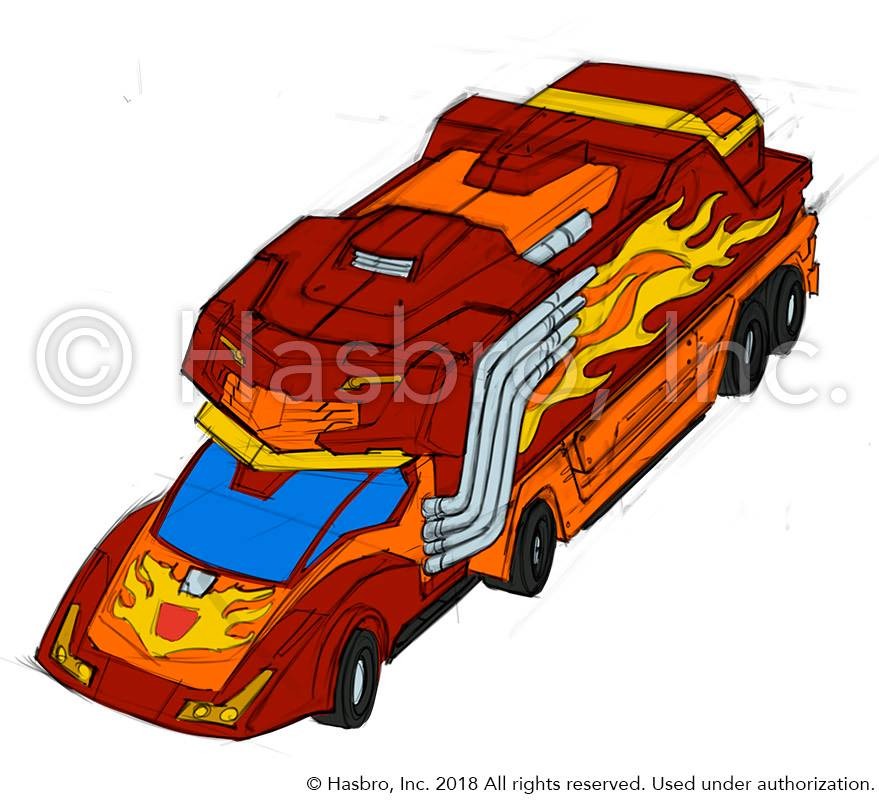 Transformers News: Concept Sketches of Transformers Power of the Primes Rodimus Prime by Emiliano Santalucia