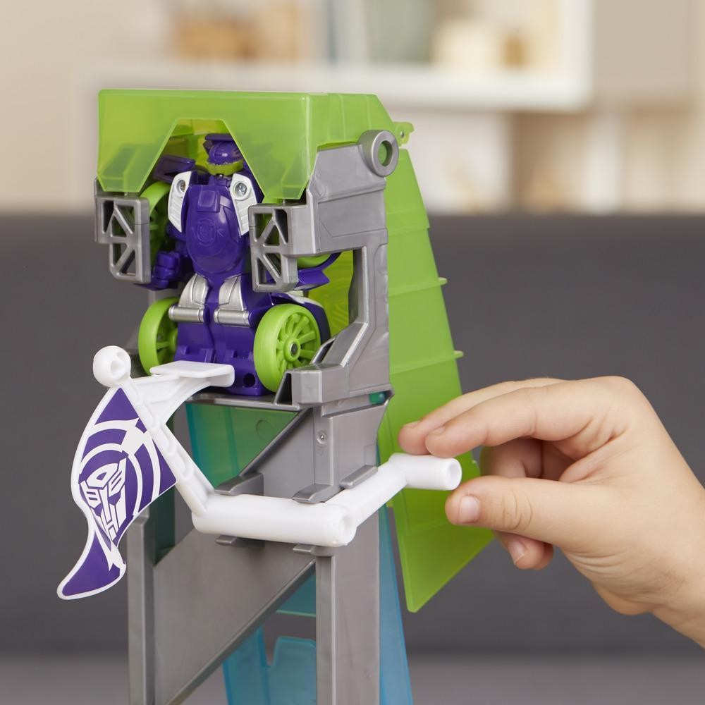 Transformers News: Transformers: Rescue Bots Flip Racers Blurr Reverse Raceway Listed