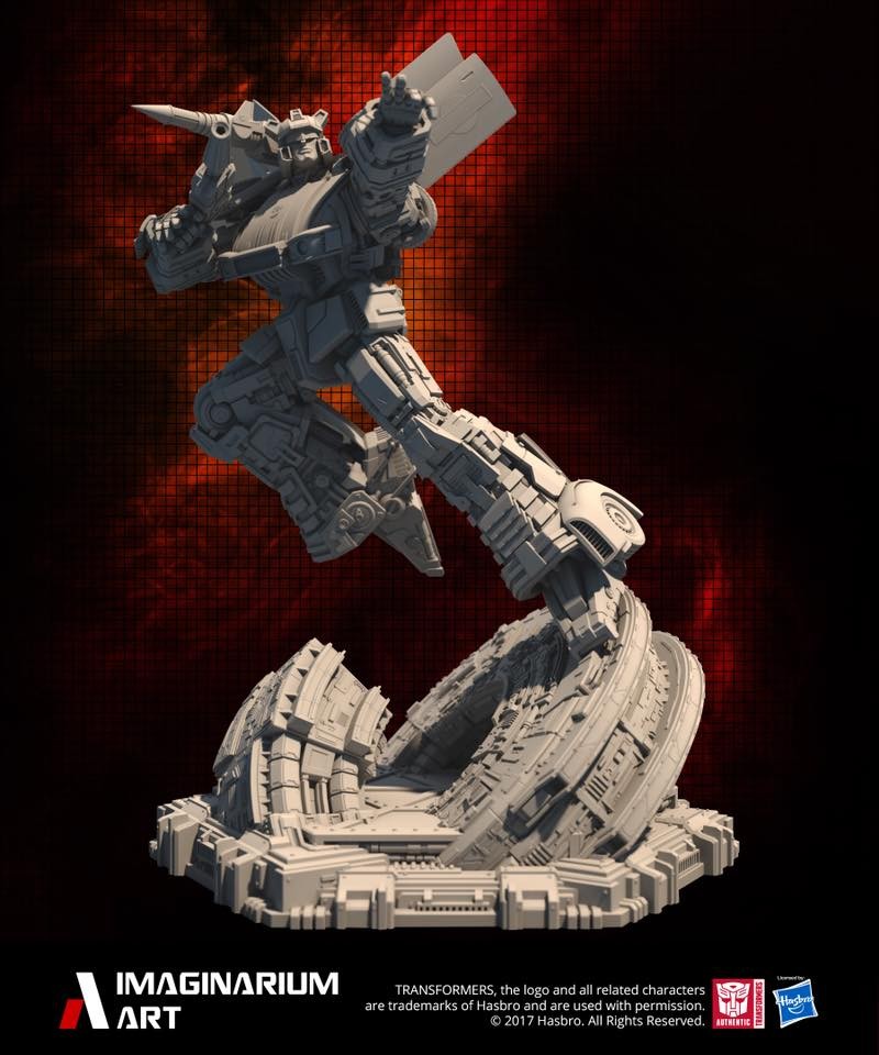 Transformers News: Final Render for Imaginarium Art G1 Transformers Jazz, plus Prowl Bust Sculpt