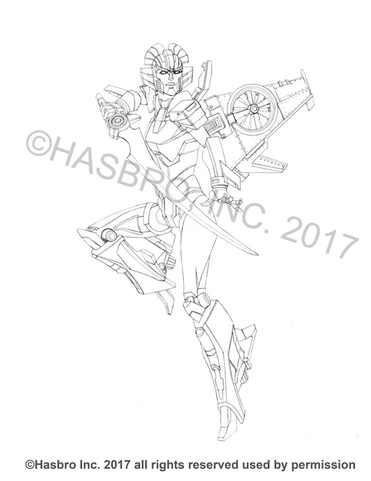 Transformers News: Ken Christiansen Shows Off Combiner Hunters Box Set Line Art