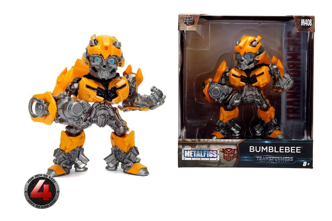 Transformers News: Metals Diecast Transformers: The Last Knight 4" Optimus Prime & Bumblebee