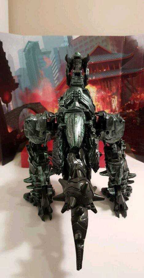 Transformers News: New In Hand Images and Transformation Video of Leader Class Grimlock from Transformers Studio Series