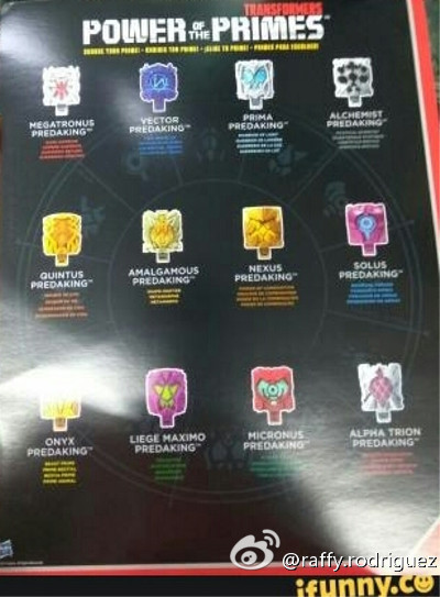 Transformers News: Transformers Power of the Primes Missing Prime Masters Teased with Predaking Set