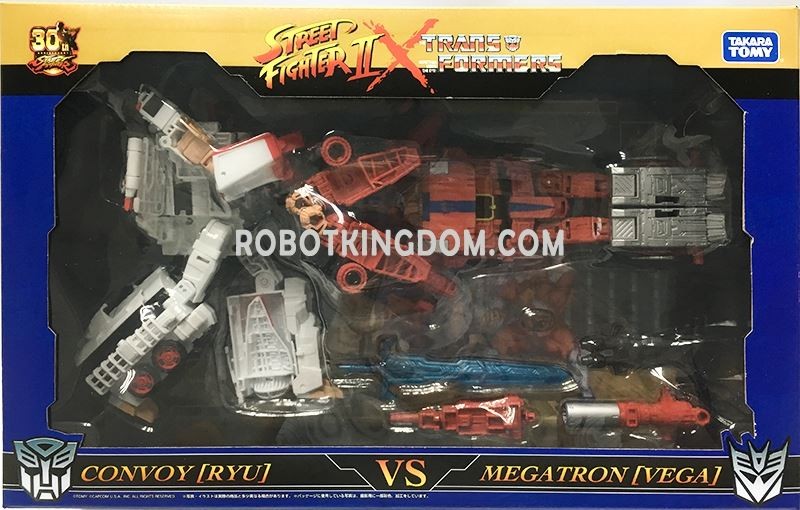 Transformers News: In-Package Images of Transformers X Street Fighter II Figures