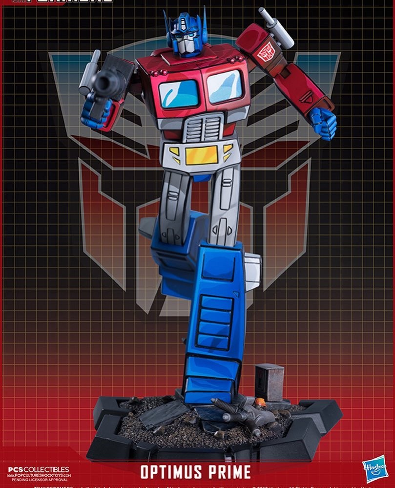 Transformers News: Pop Culture Shock Optimus Prime Statue Fully Revealed