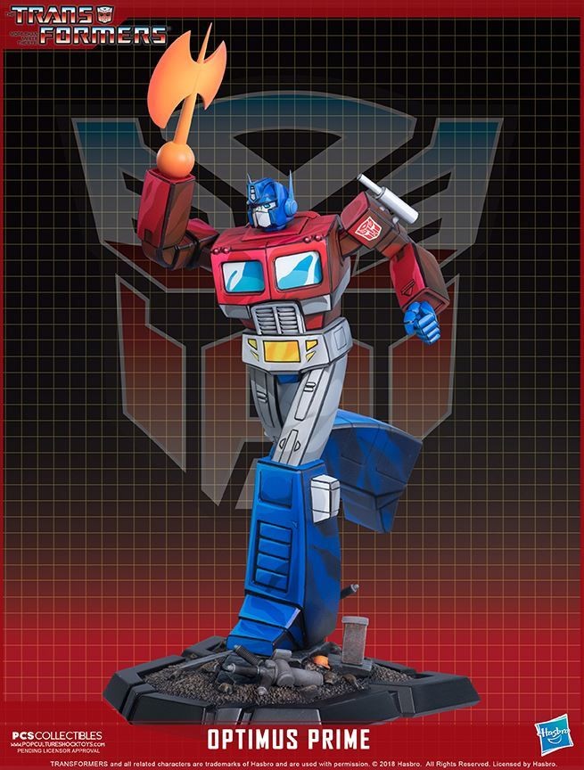 Transformers News: Pop Culture Shock Licensed Optimus Prime Statue Available for Pre-Order