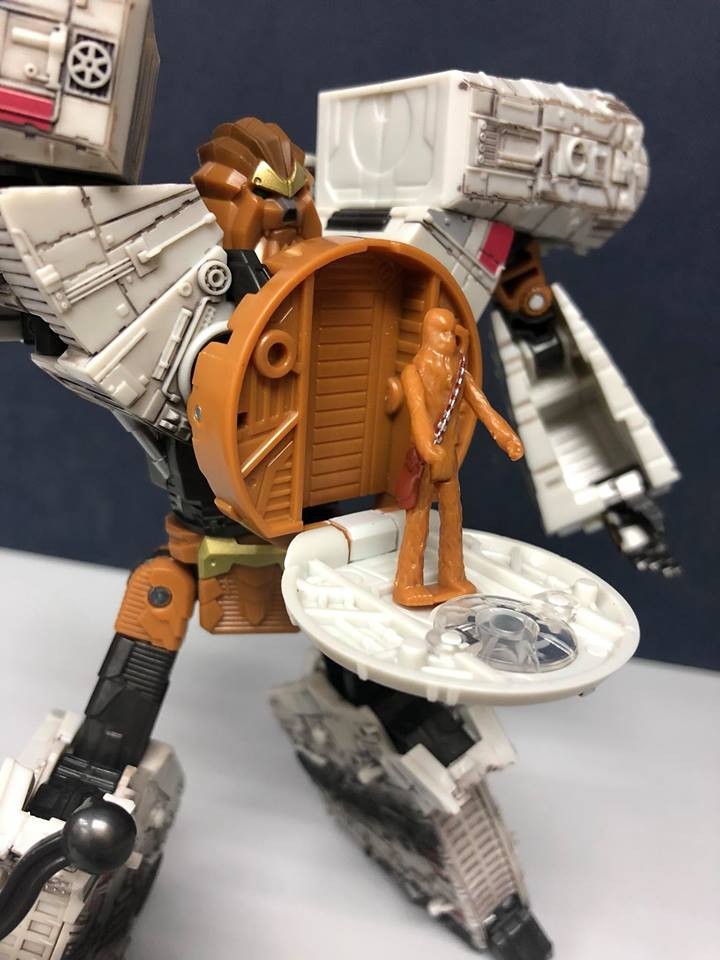 Transformers News: In-Hand Images of Takara Tomy Star Wars Powered By Transformer Millennium Falcon