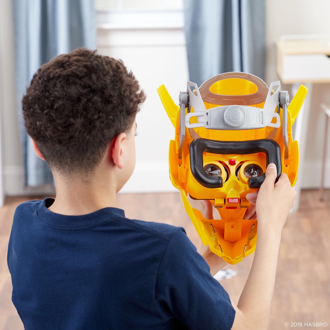 Transformers News: Official Images for Transformers Bumblebee Movie Bee Vision Mask