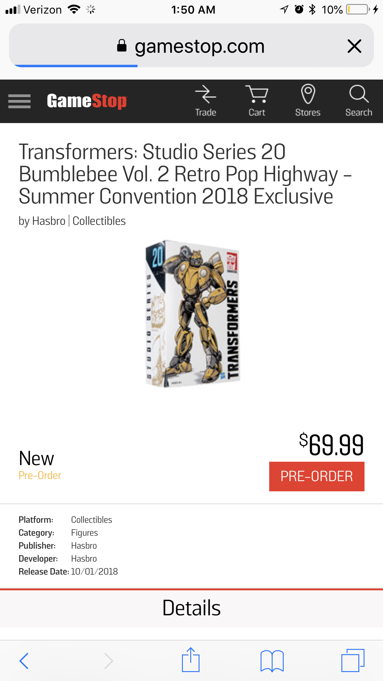 Transformers News: Transformers Studio Series 20 Bumblebee Retro Pop Garage vol 2 up for Preorder at Gamestop