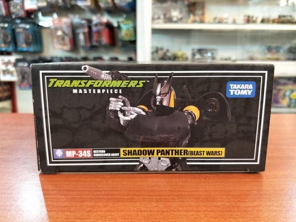 Transformers News: New In Package Images of Takara Tomy Transformers Masterpiece MP-34S Shadow Panther & Collector Coin
