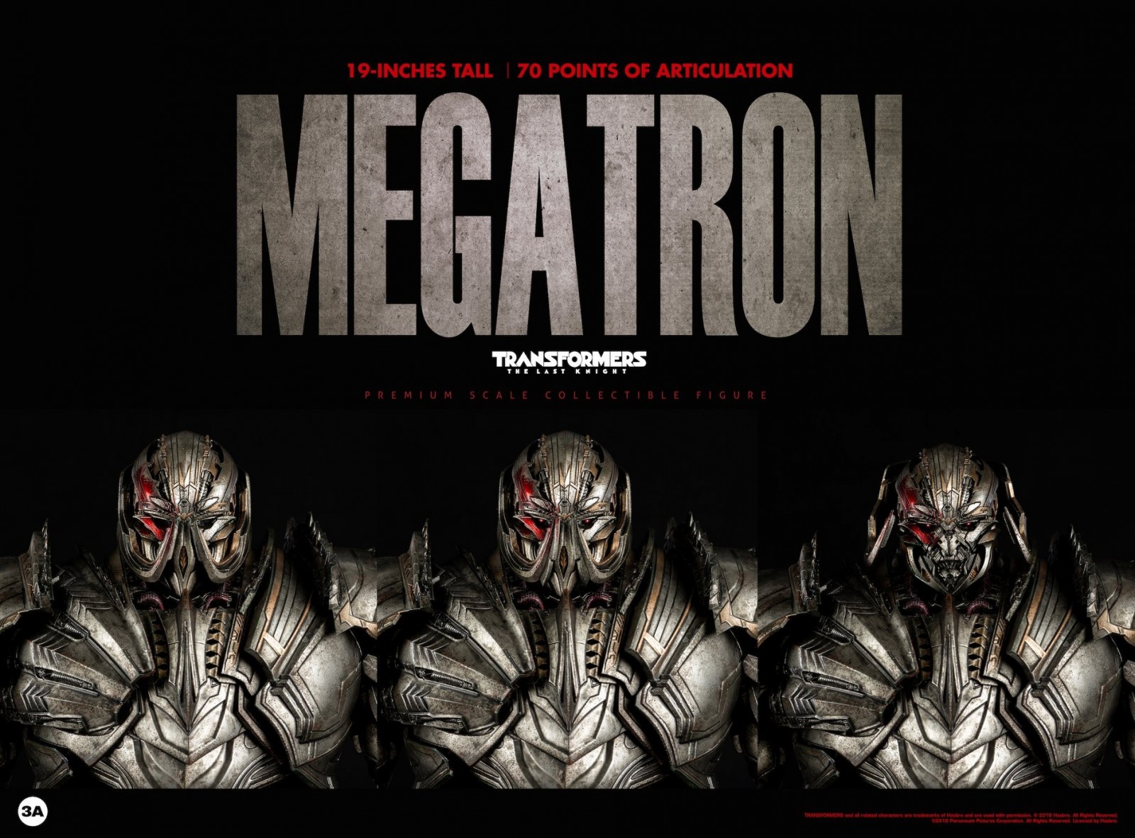 Transformers News: Images of 3A Transformers: The Last Knight Megatron Action Figure