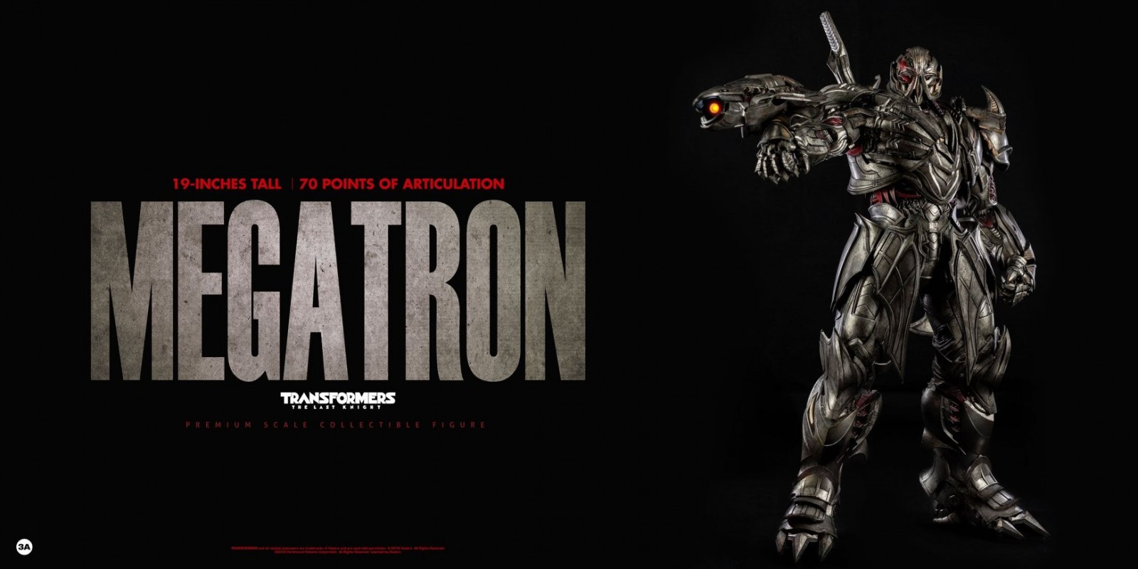 Transformers News: Images of 3A Transformers: The Last Knight Megatron Action Figure