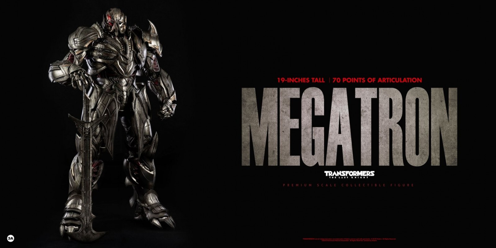 Transformers News: Images of 3A Transformers: The Last Knight Megatron Action Figure