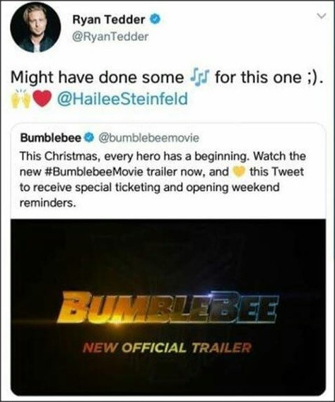 Transformers News: Transformers Bumblebee Movie to Possibly Feature New Hailee Steinfeld / Ryan Tedder Song