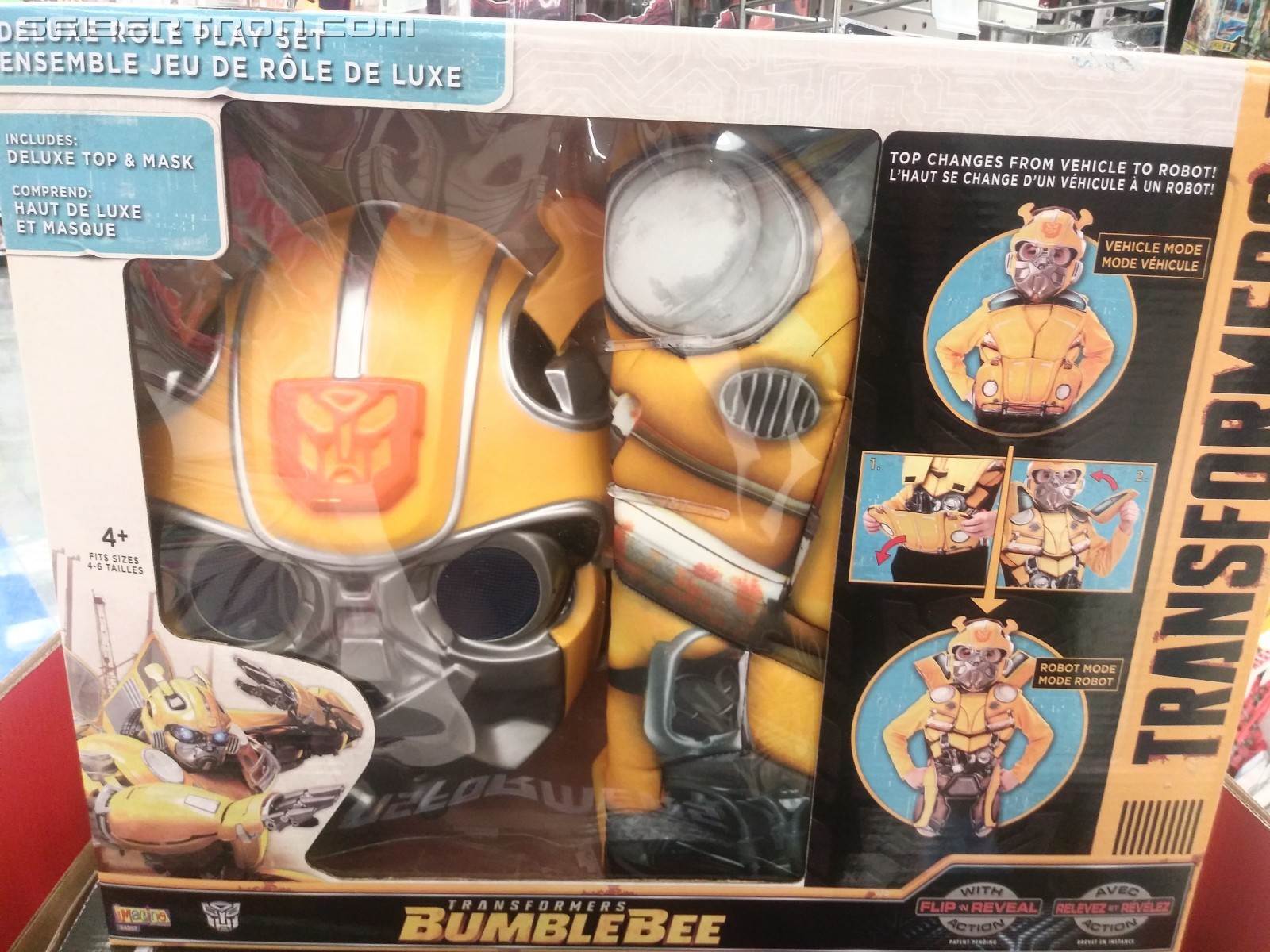 Transformers News: New Role Play Items for Bumblebee and Optimus Featring Converting Costumes