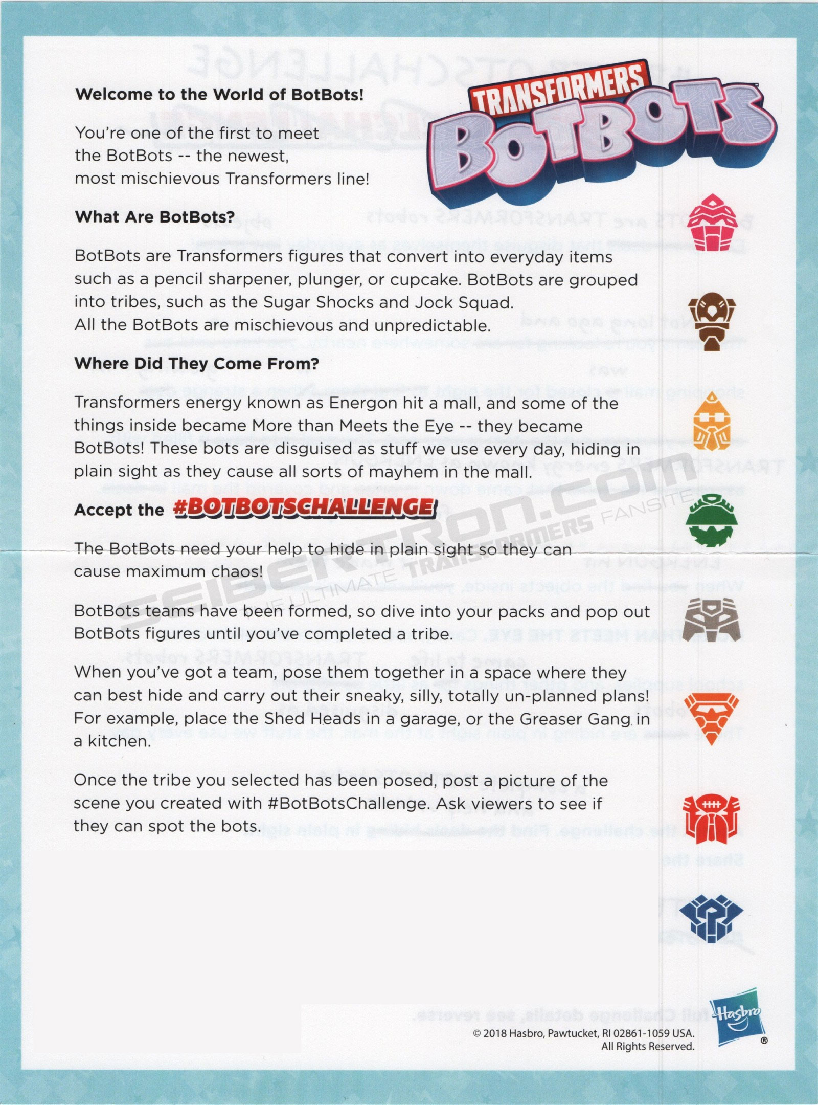 Transformers News: Dare You Accept...The Botbots Challenge? Transformers News: Dare You Accept...The Botbots Challenge?