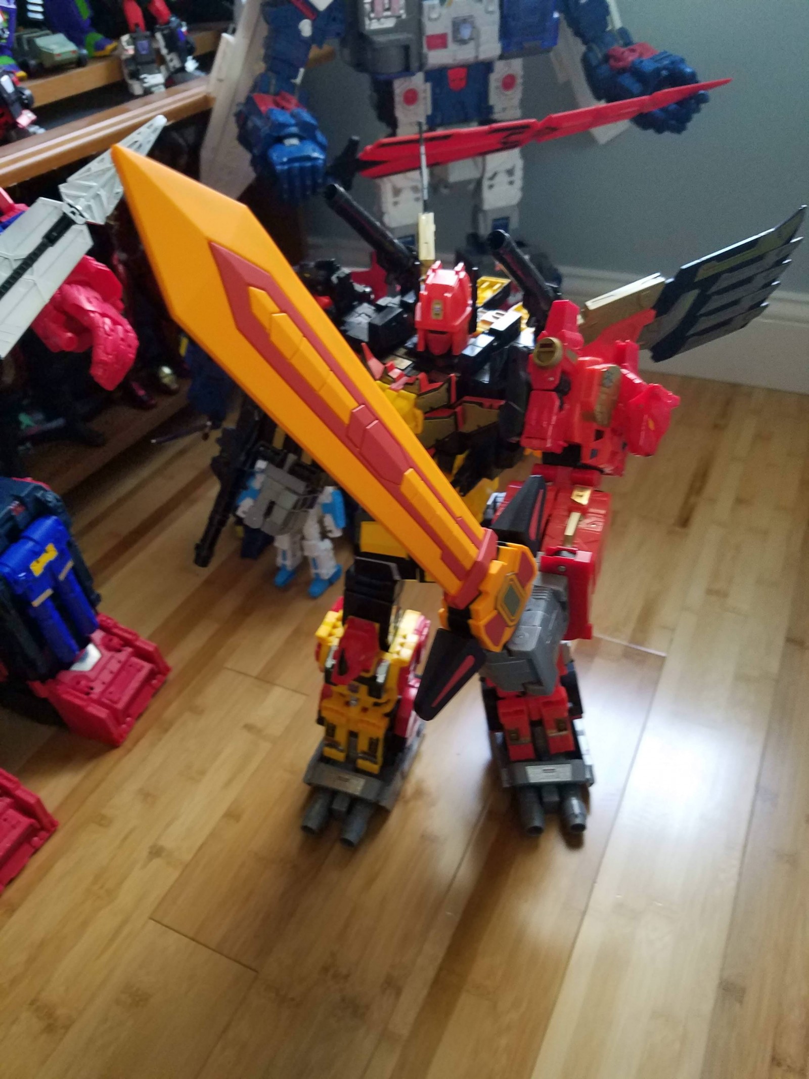 Transformers News: Transformers Power of the Primes Predaking China Sword Exclusive In Hand Images