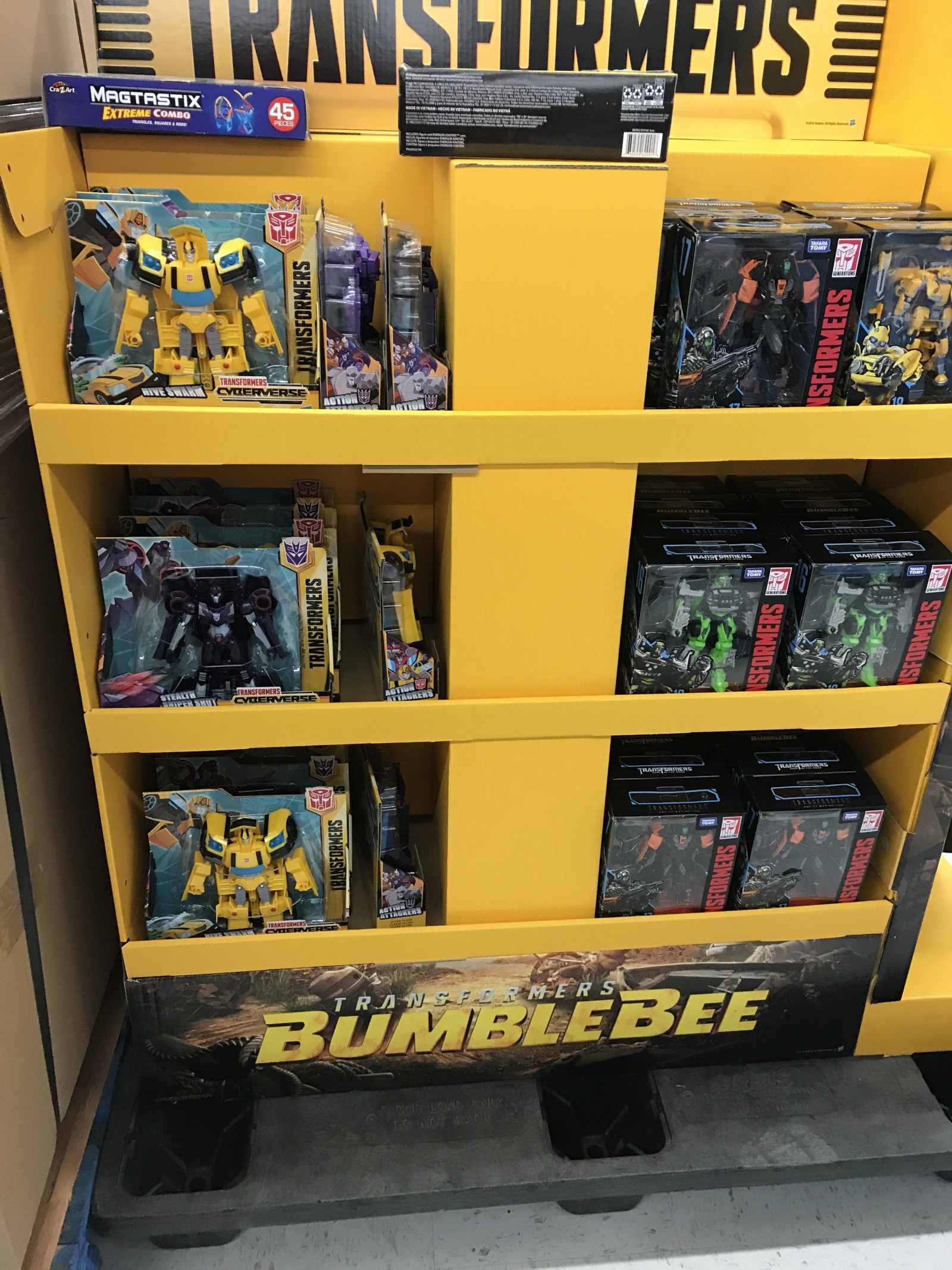 Transformers News: Transformers Cyberverse Optimus with Battle Trailer found at Walmart in the US with new Rescue Bots