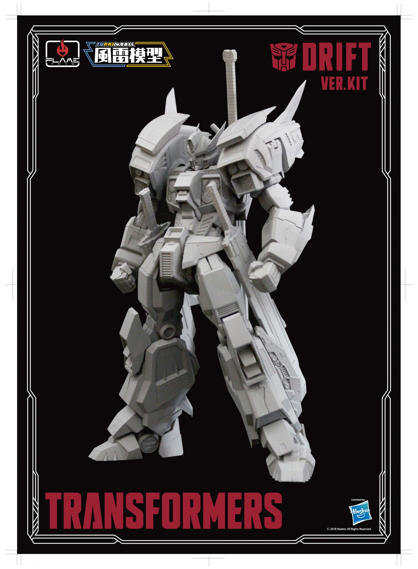 Transformers News: Flame Toys Model Kit and Action Figure Reveals - Stealth Bomber Megatron, Windblade, Rodimus, G1