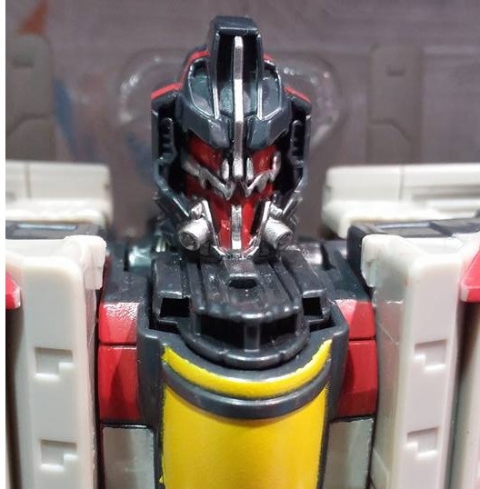 Transformers News: Possible head variant of Bumblebee Nitro Blitzwing of Animated Blitzwing's crazy face