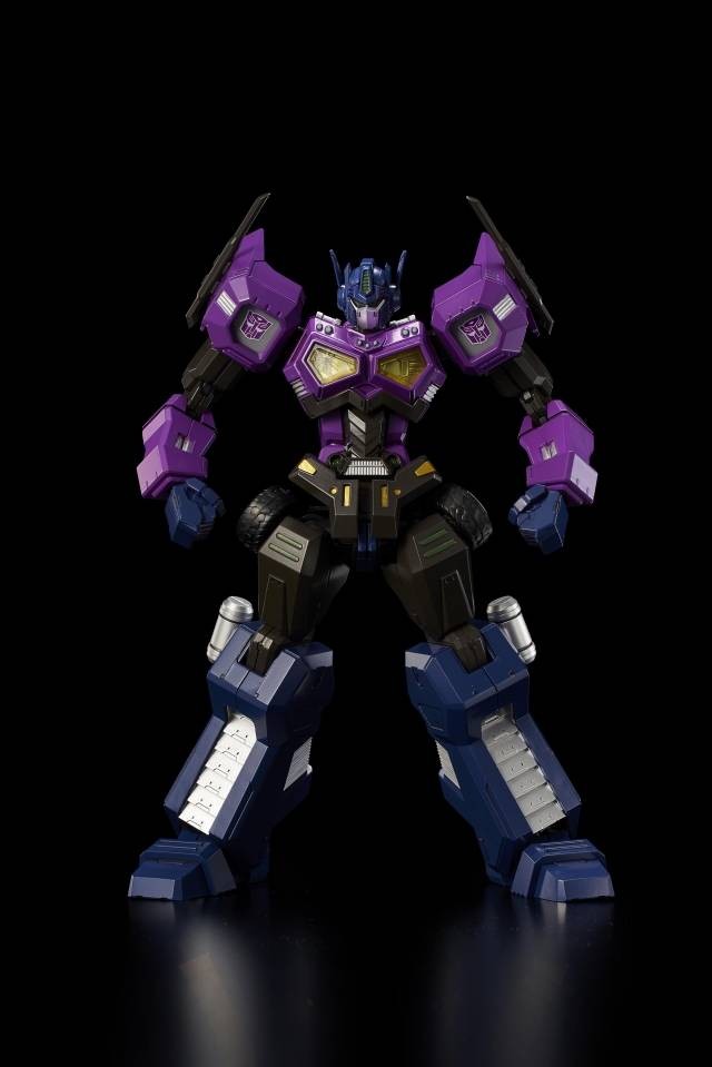 Transformers News: Flame Toys [Furai Model] Shattered Glass Optimus Prime Attack Mode