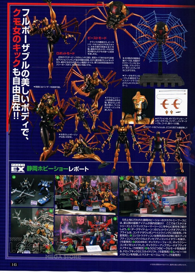 Transformers News: New Figure King #256 Scans Showing MP Blackarachnia's Scale Transformers News: New Figure King #256 Scans Showing MP Blackarachnia's Scale