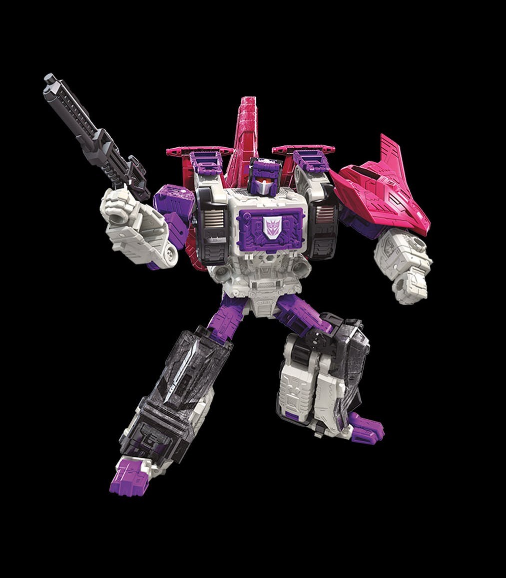 Transformers News: New SIEGE Products reveals: Voyager Apeface, Leader Astrotrain, Deluxe Spinister and Corsshairs