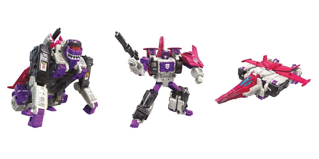 Transformers News: New SIEGE Products reveals: Voyager Apeface, Leader Astrotrain, Deluxe Spinister and Corsshairs