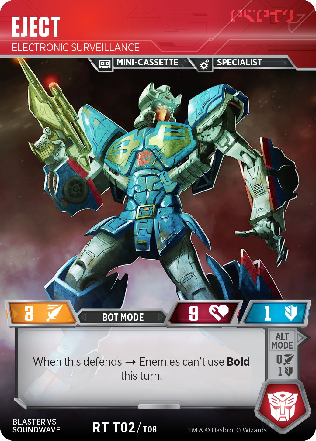 Transformers News: Transformers Trading Card Game Blaster vs Soundwave Pack Retail Version and Omnibots Revealed