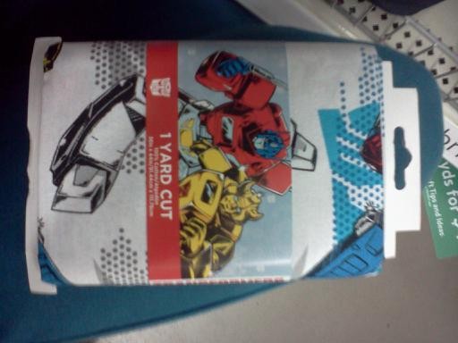 Transformers News: Transformers Fabric Found at Wal Mart Transformers News: Transformers Fabric Found at Wal Mart