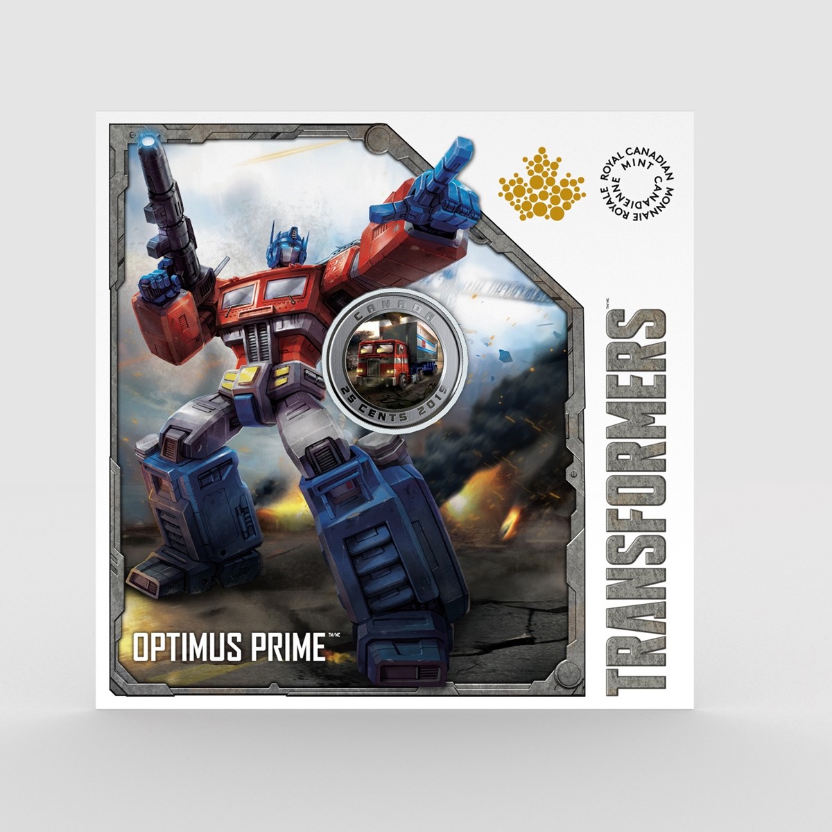 Transformers News: Canadian Mint Issues Optimus Prime Quarter and $25 Coin