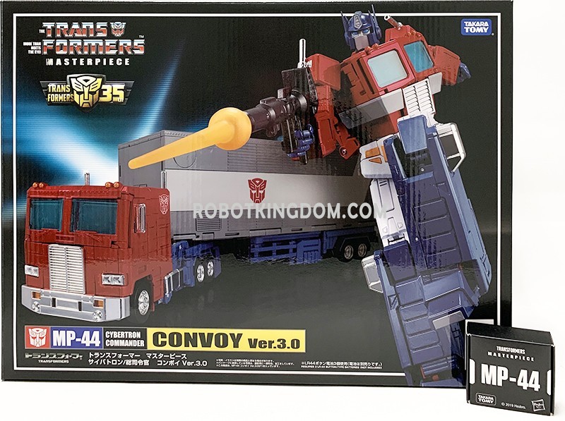 Transformers News: Transformers MP44 Optimus Prime In Hand Images Showing Accessories, Articulation, Collector Pin Transformers News: Transformers MP44 Optimus Prime In Hand Images Showing Accessories, Articulation, Collector Pin