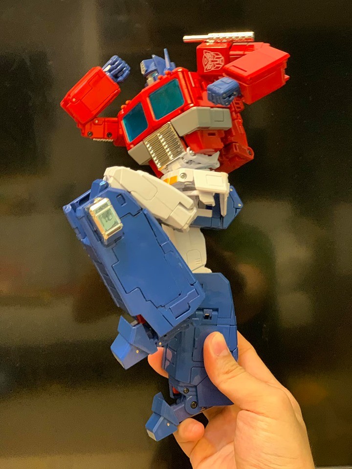 Transformers News: Transformers MP44 Optimus Prime In Hand Images Showing Accessories, Articulation, Collector Pin Transformers News: Transformers MP44 Optimus Prime In Hand Images Showing Accessories, Articulation, Collector Pin