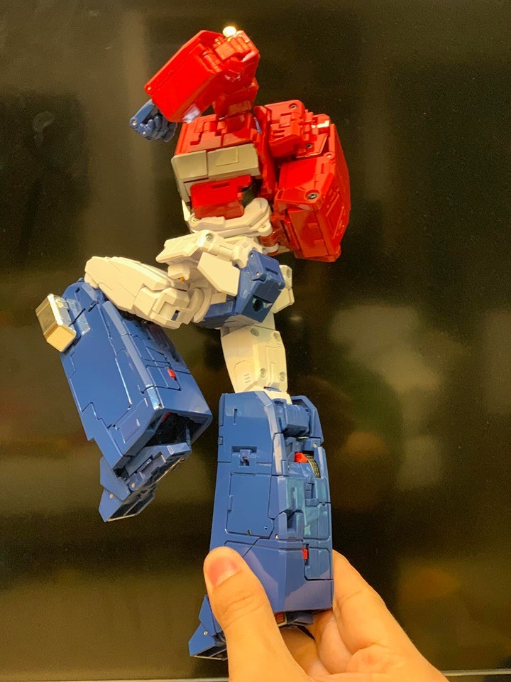 Transformers News: Transformers MP44 Optimus Prime In Hand Images Showing Accessories, Articulation, Collector Pin Transformers News: Transformers MP44 Optimus Prime In Hand Images Showing Accessories, Articulation, Collector Pin