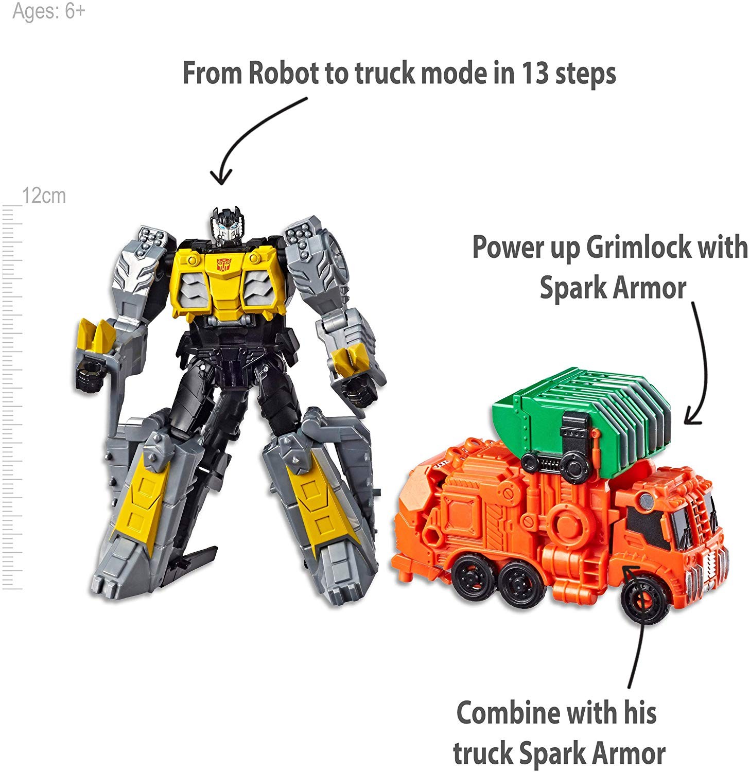 Transformers News: Transformers Cyberverse Power of the Spark Elite Spark Armour Grimlock Available on Amazon