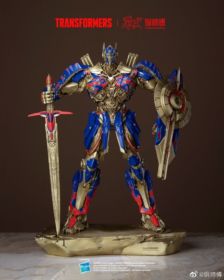 Transformers News: New Transformers Licensed Copper Statues from Tongshifu Including Optimus Prime, Bumblebee, Arcee