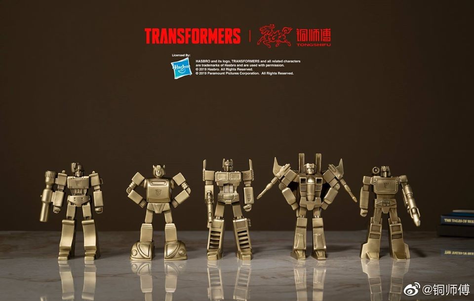 Transformers News: New Transformers Licensed Copper Statues from Tongshifu Including Optimus Prime, Bumblebee, Arcee