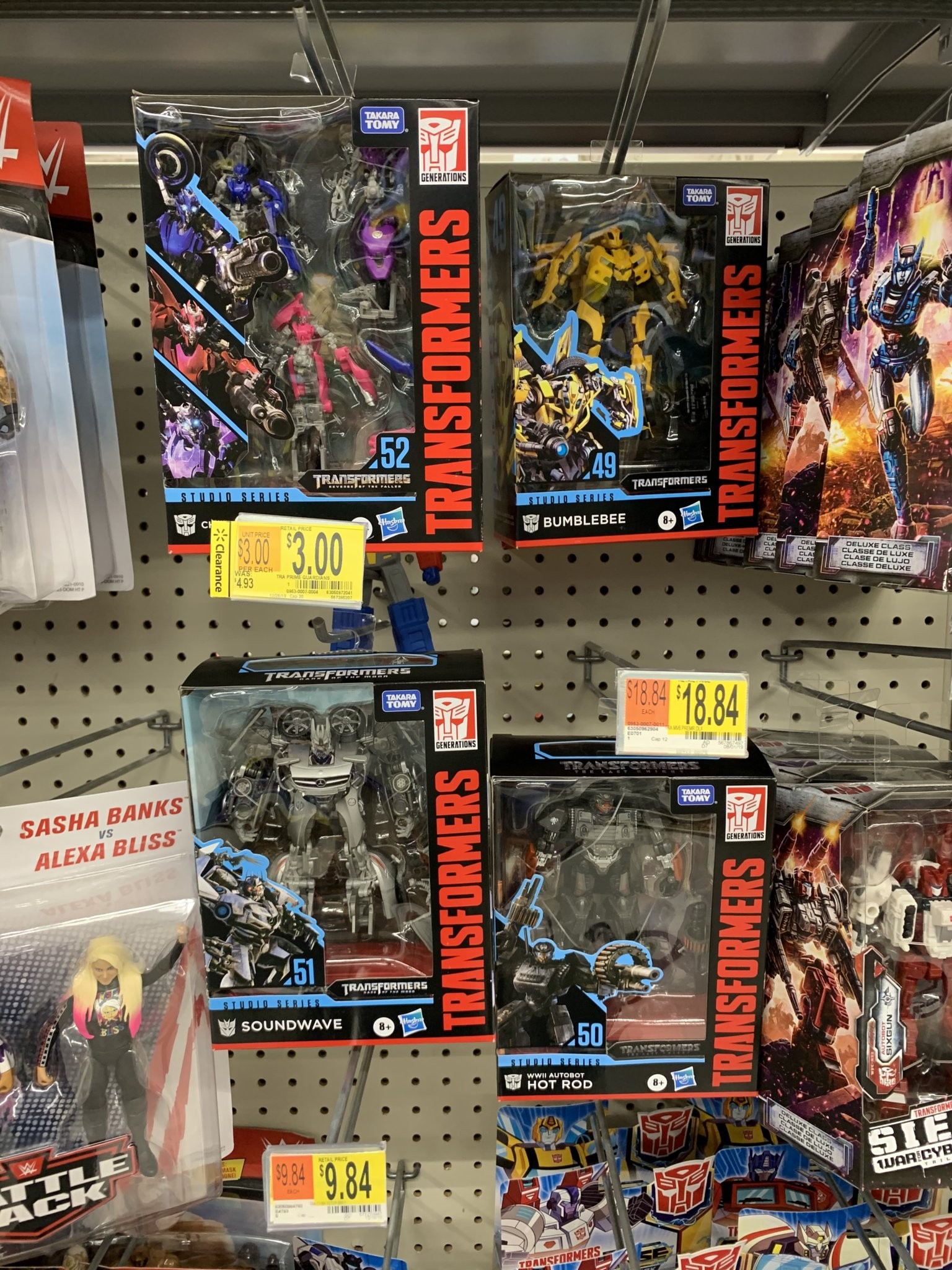 Transformers News: Studio Series Deluxe WWII Hot Rod, 2007 Bumblebee, Arcee 3 pack and Soundwave Found in US
